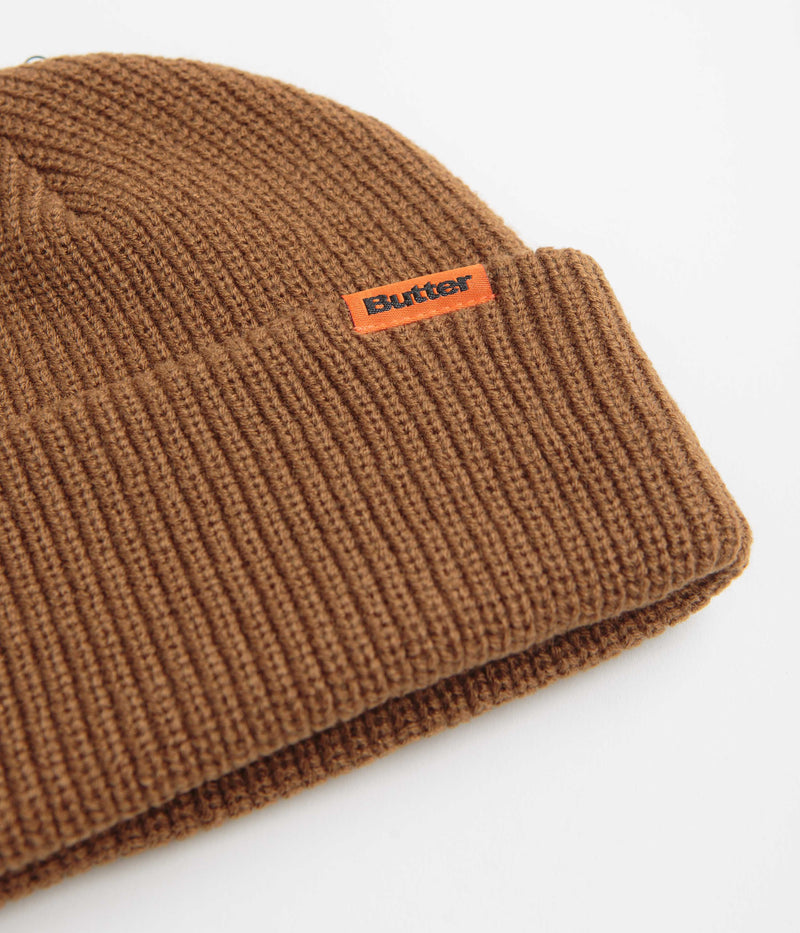 Butter Goods Tall Wharfie Beanie in Oak