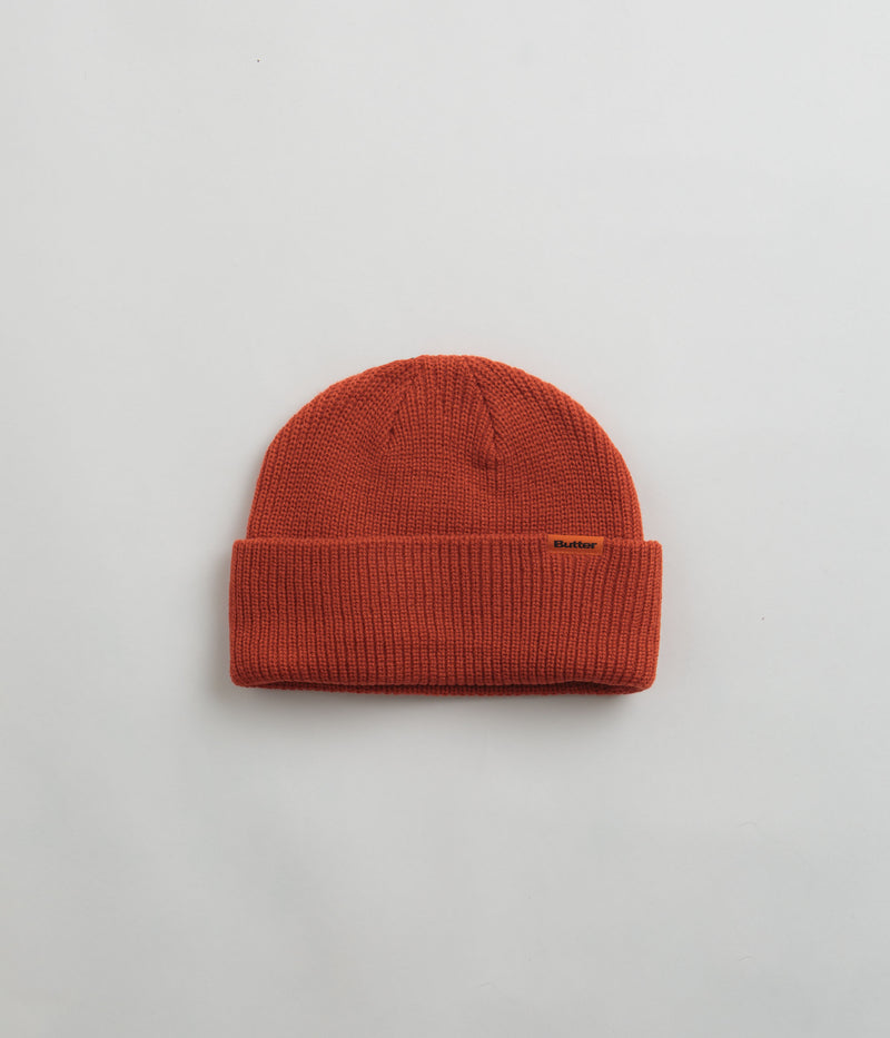 Butter Goods Tall Wharfie Beanie in Red
