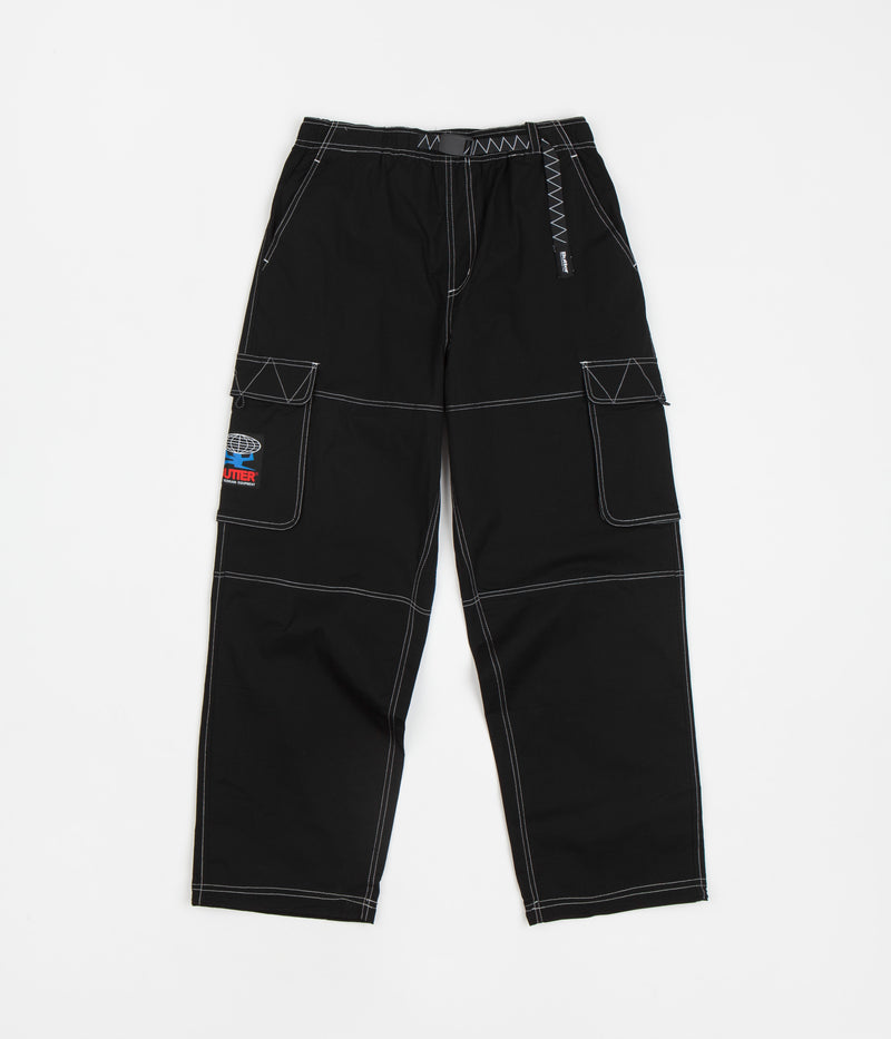 Butter Goods Terrain Contrast Stitch Cargo Pants in Black