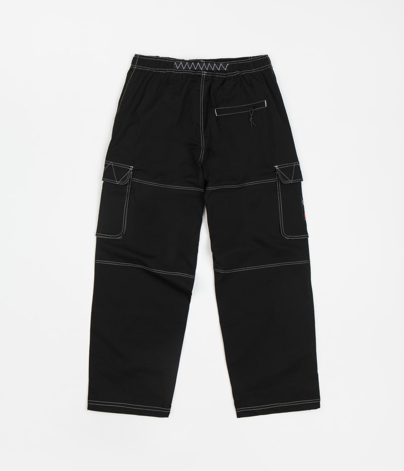 Butter Goods Terrain Contrast Stitch Cargo Pants in Black