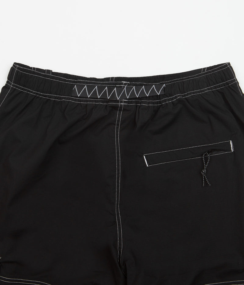 Butter Goods Terrain Contrast Stitch Cargo Pants in Black