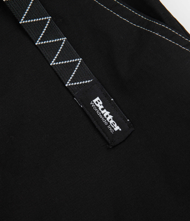 Butter Goods Terrain Contrast Stitch Cargo Pants in Black