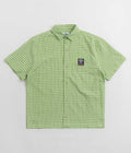 Butter Goods Terrain Short Sleeve Shirt in Lime and Black