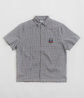 Butter Goods Terrain Short Sleeve Shirt in Stone and Black