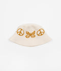 Butter Goods Tour Knit Bucket Hat in Cream