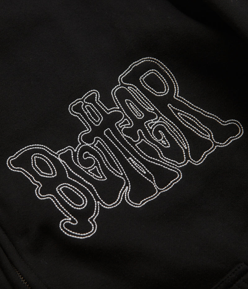 Butter Goods Tour Zip-Thru Hoodie in Black