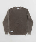 Butter Goods Washed Knitted Sweatshirt in Washed Brown