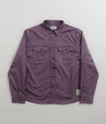 Butter Goods Washed Pocket Shirt in Eggplant
