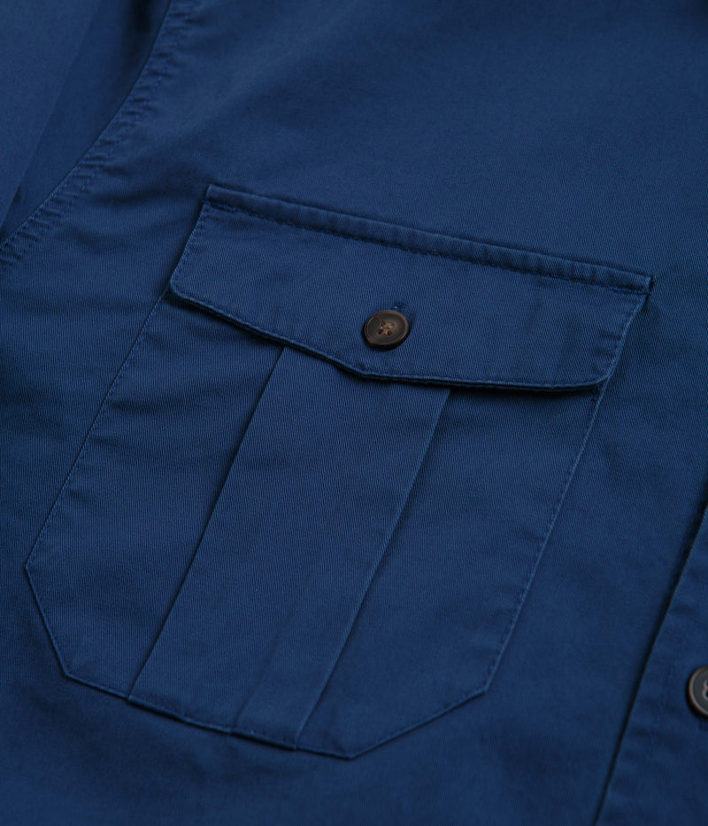 Butter Goods Washed Pocket Shirt in Work Blue