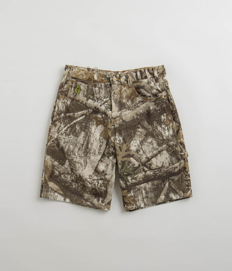 Butter Goods Weathergear Heavyweight Denim Shorts in Forest Camo