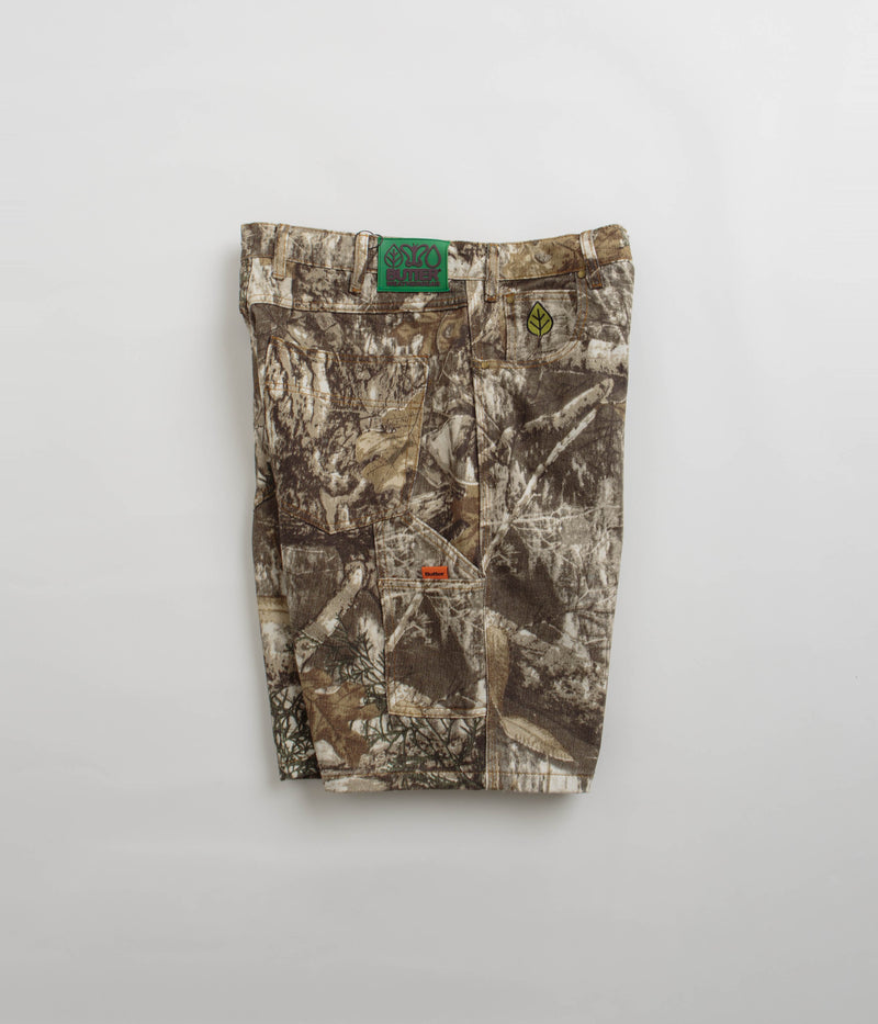 Butter Goods Weathergear Heavyweight Denim Shorts in Forest Camo
