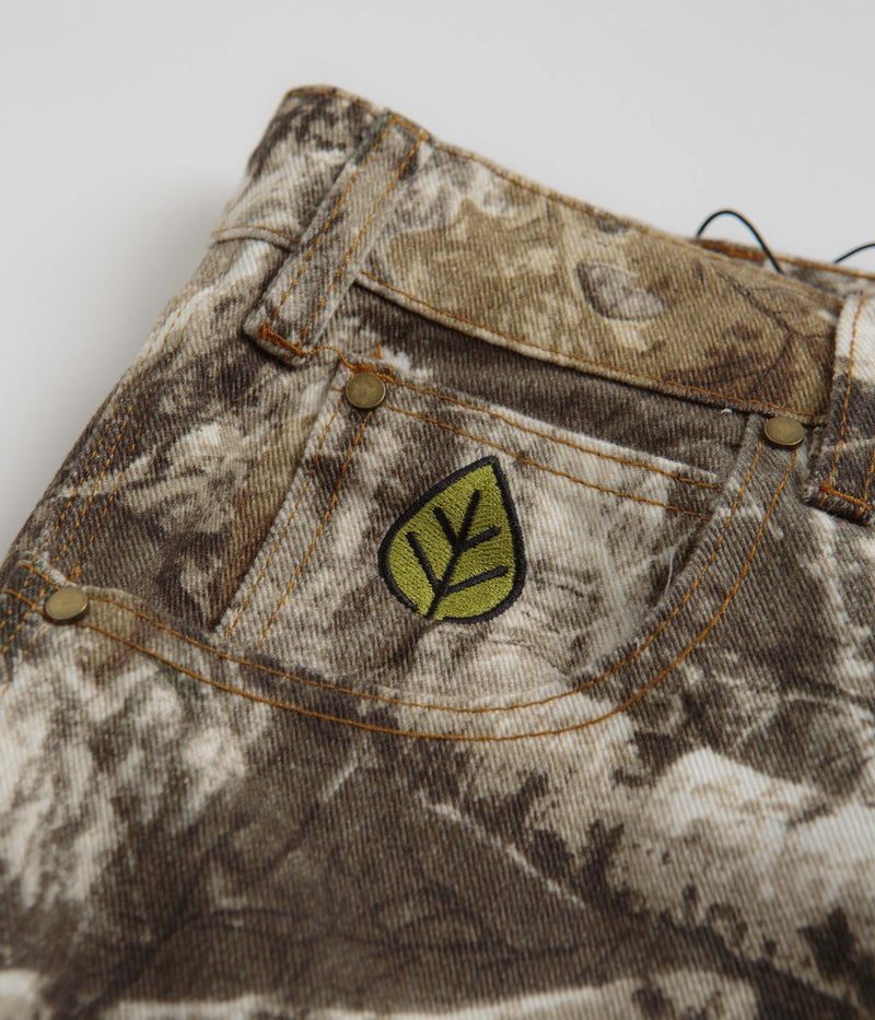 Butter Goods Weathergear Heavyweight Denim Shorts in Forest Camo