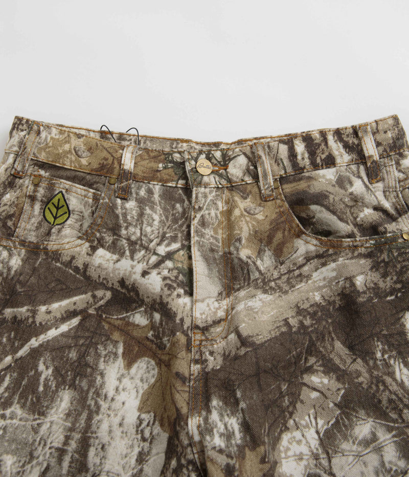 Butter Goods Weathergear Heavyweight Denim Shorts in Forest Camo