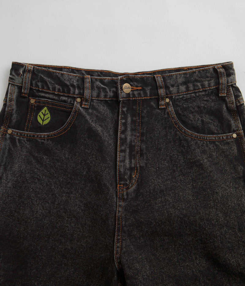 Butter Goods Weathergear Heavyweight Denim Shorts in Gun Metal
