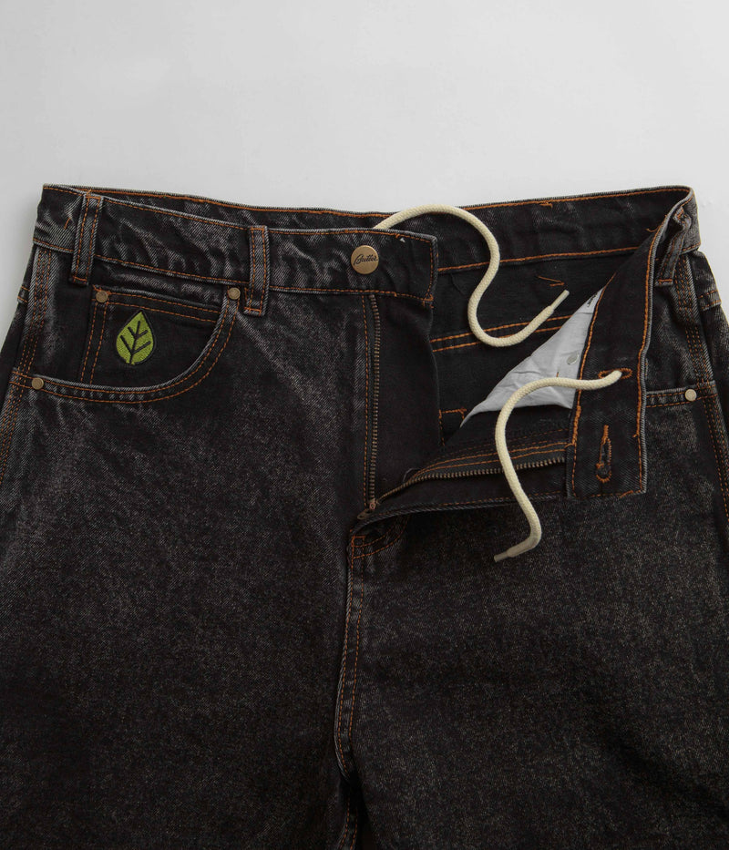 Butter Goods Weathergear Heavyweight Denim Shorts in Gun Metal