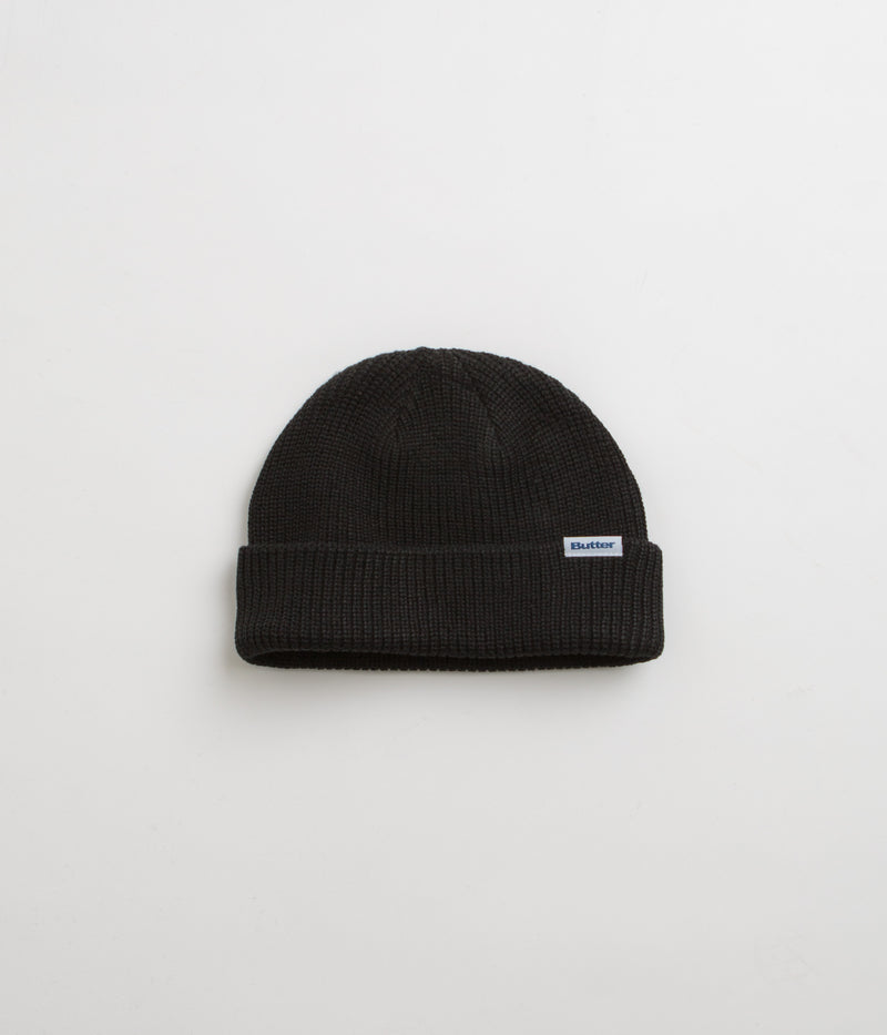 Butter Goods Wharfie Beanie in Black