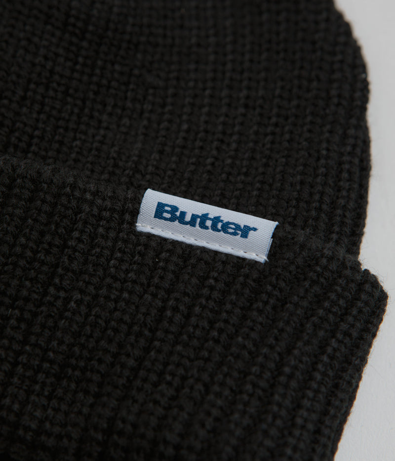 Butter Goods Wharfie Beanie in Black