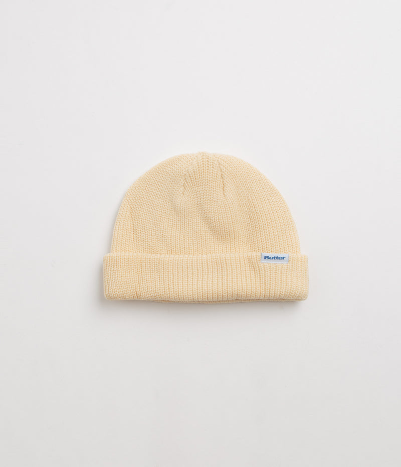Butter Goods Wharfie Beanie in Bone