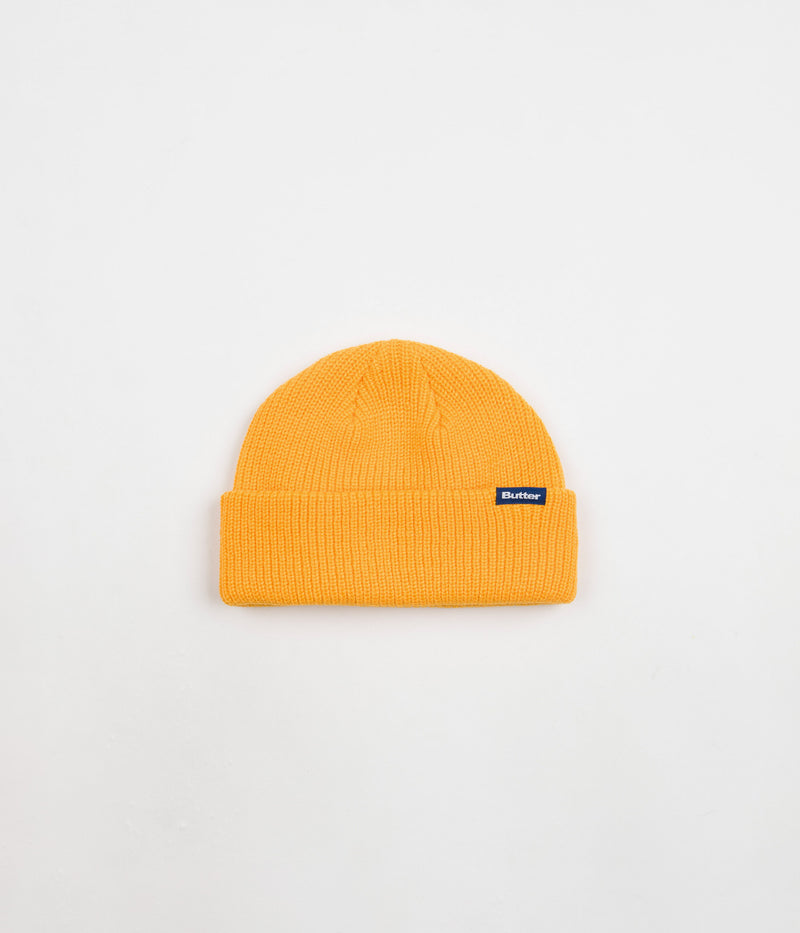 Butter Goods Wharfie Beanie in Light Gold