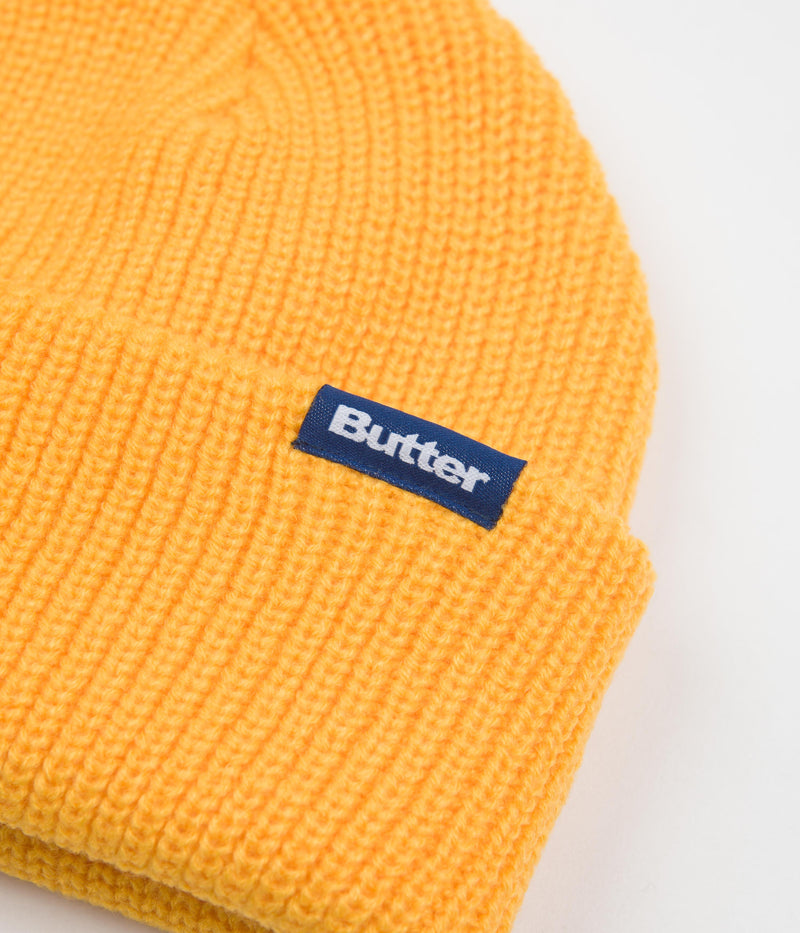 Butter Goods Wharfie Beanie in Light Gold