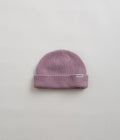 Butter Goods Wharfie Beanie in Mauve and White