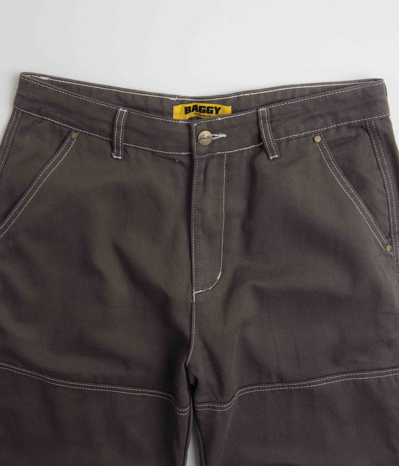 Butter Goods Work Double Knee Pants in Charcoal