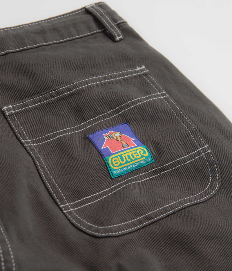 Butter Goods Work Double Knee Pants in Charcoal