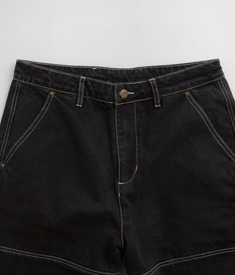 Butter Goods Work Double Knee Pants in Washed Black and Black