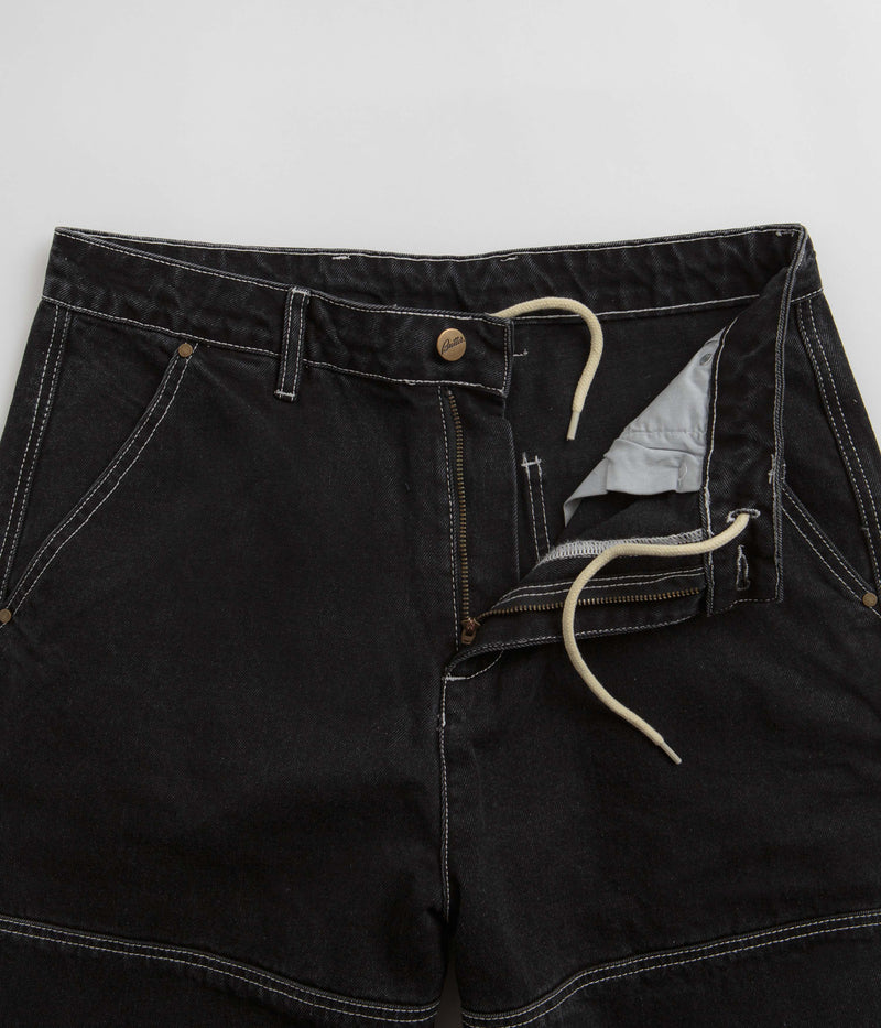 Butter Goods Work Double Knee Pants in Washed Black and Black