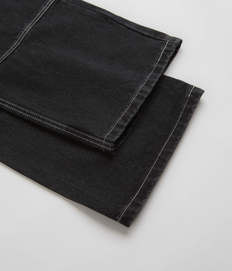 Butter Goods Work Double Knee Pants in Washed Black and Black