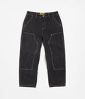 Butter Goods Work Double Knee Pants in Washed Black