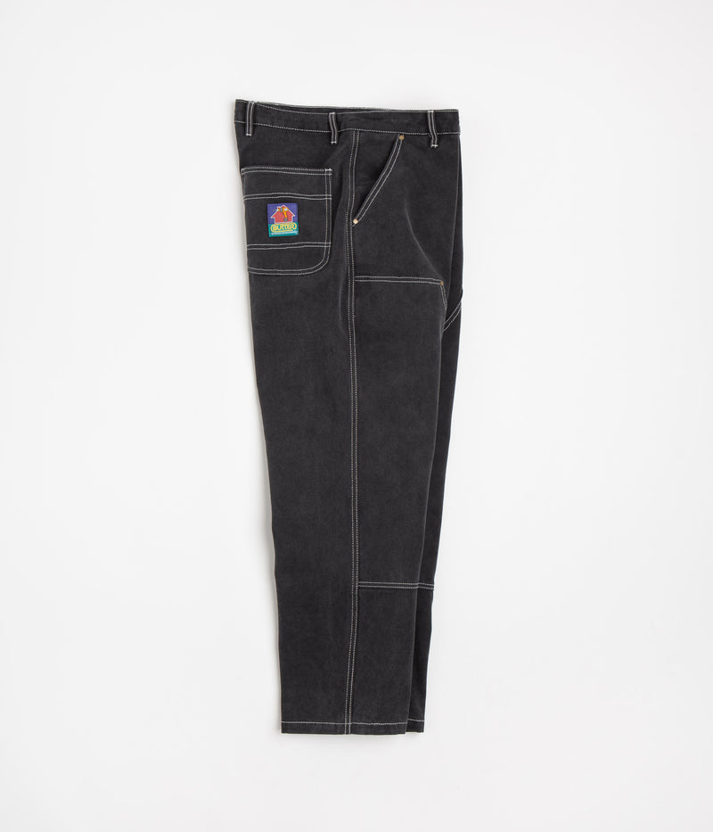 Butter Goods Work Double Knee Pants in Washed Black