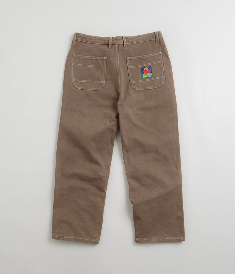 Butter Goods Work Double Knee Pants in Washed Brown