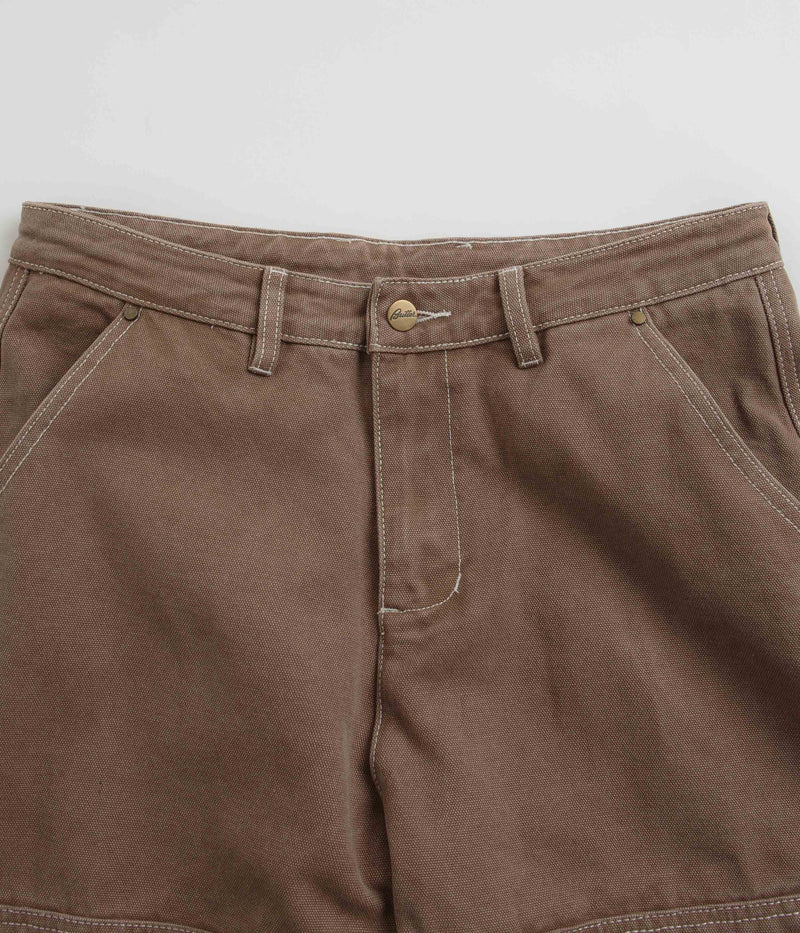 Butter Goods Work Double Knee Pants in Washed Brown