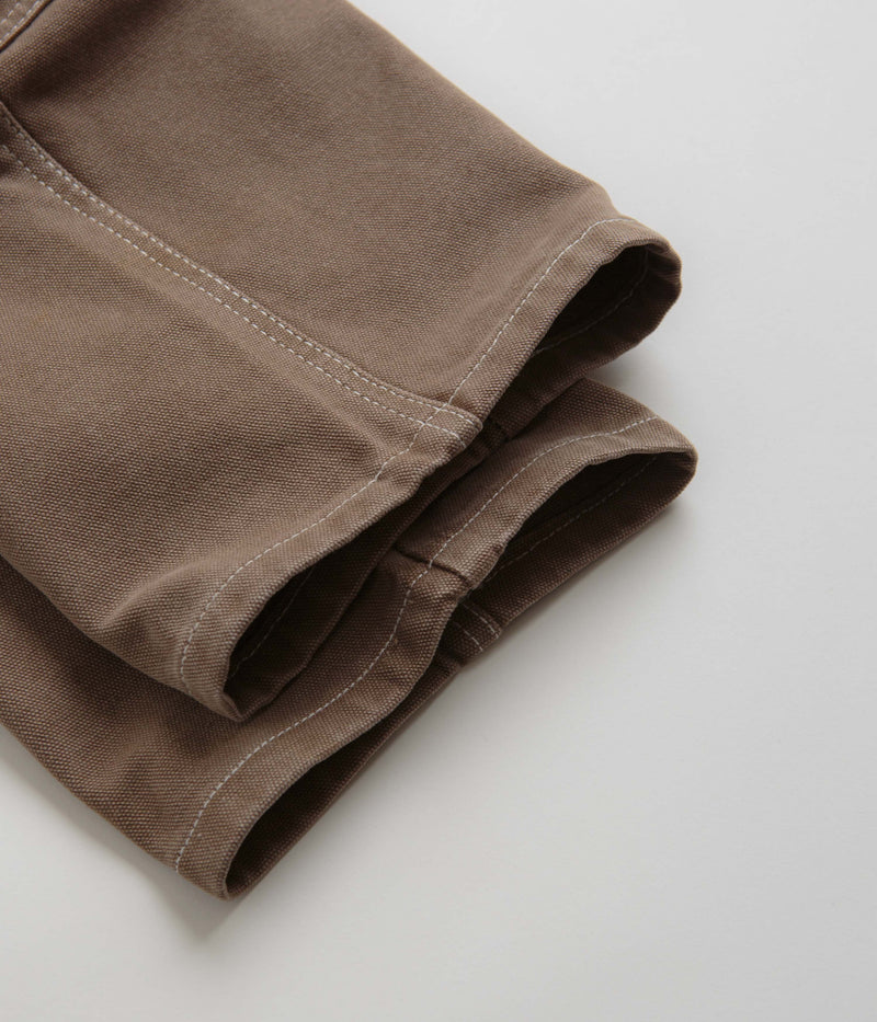 Butter Goods Work Double Knee Pants in Washed Brown