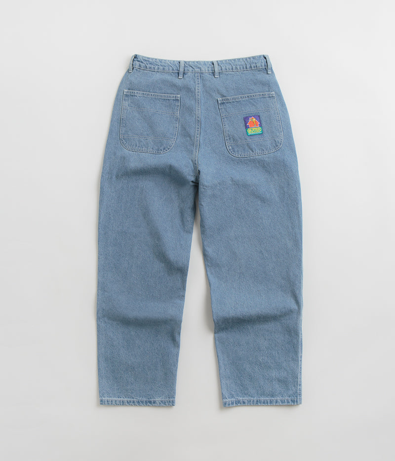 Butter Goods Work Double Knee Pants in Washed Indigo
