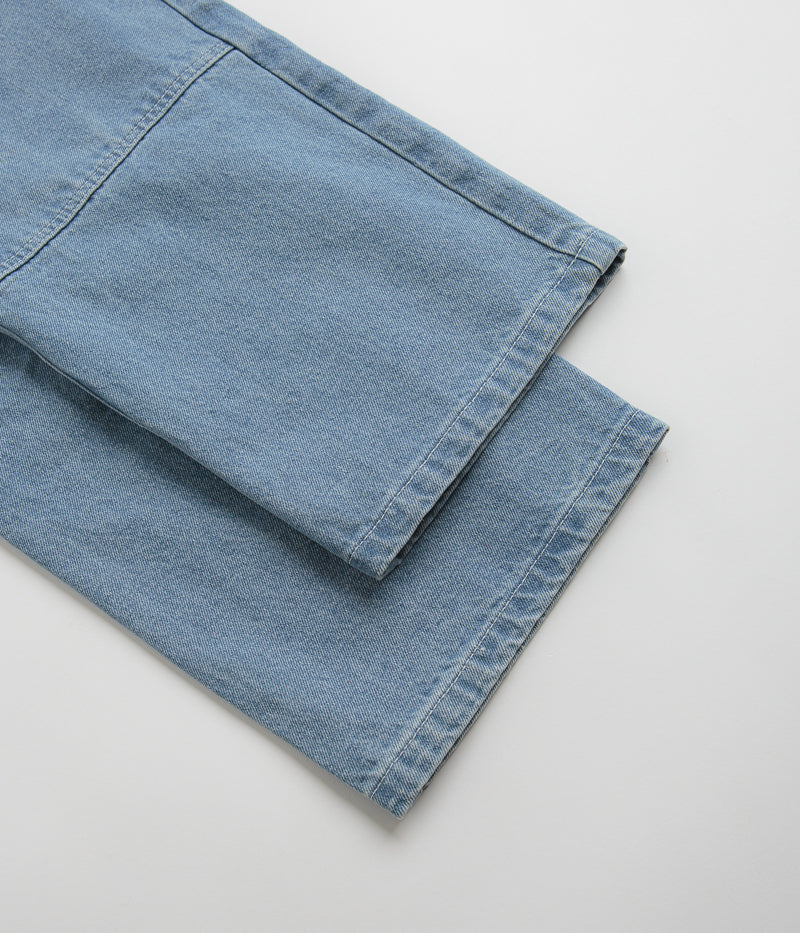 Butter Goods Work Double Knee Pants in Washed Indigo