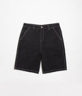 Butter Goods Work Shorts in Washed Black
