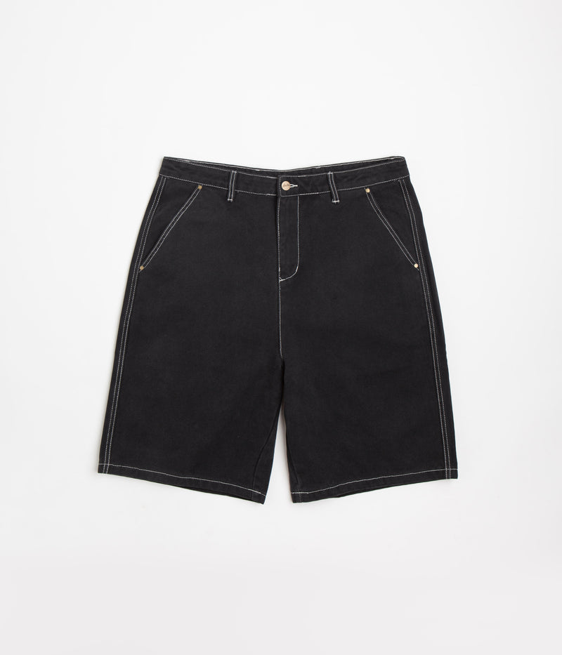 Butter Goods Work Shorts in Washed Black