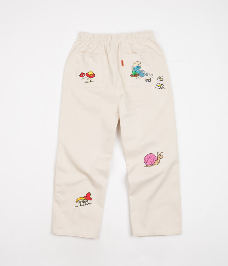 Butter Goods x The Smurfs Forage Wide Leg Pants in Natural