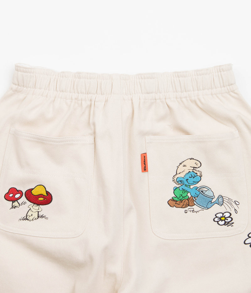 Butter Goods x The Smurfs Forage Wide Leg Pants in Natural