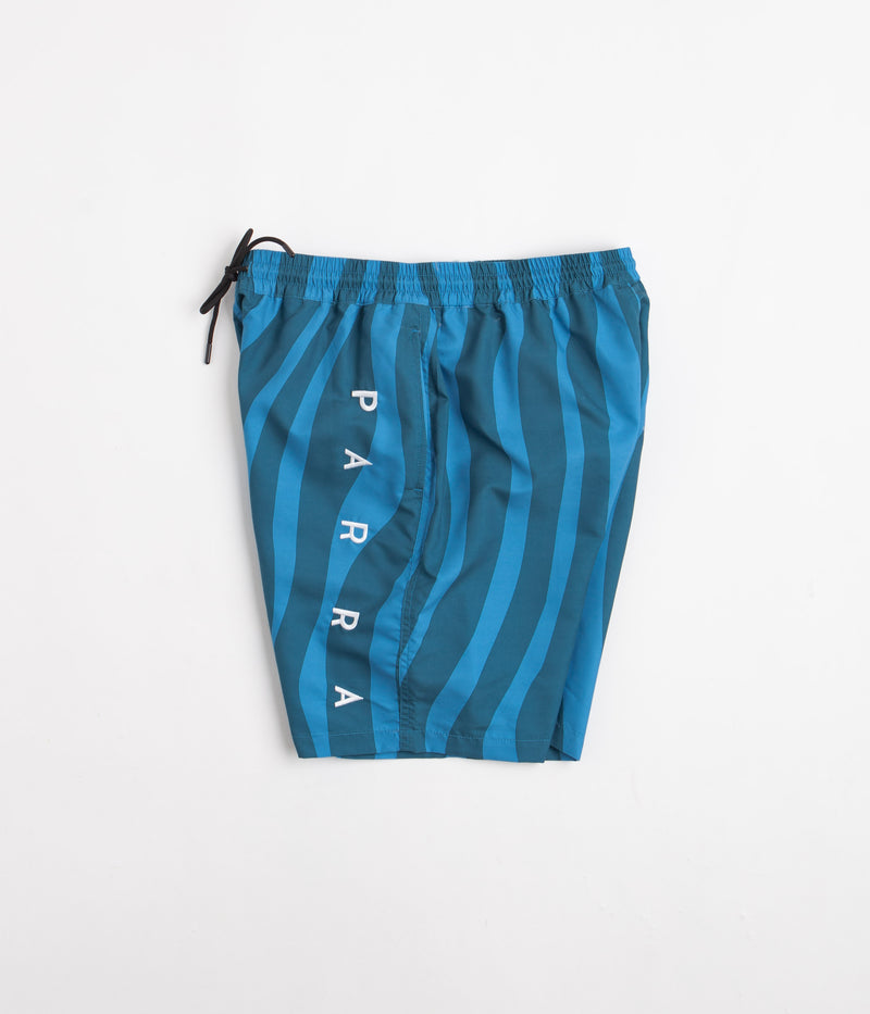 by Parra Aqua Weed Waves Swim Shorts in Greek Blue