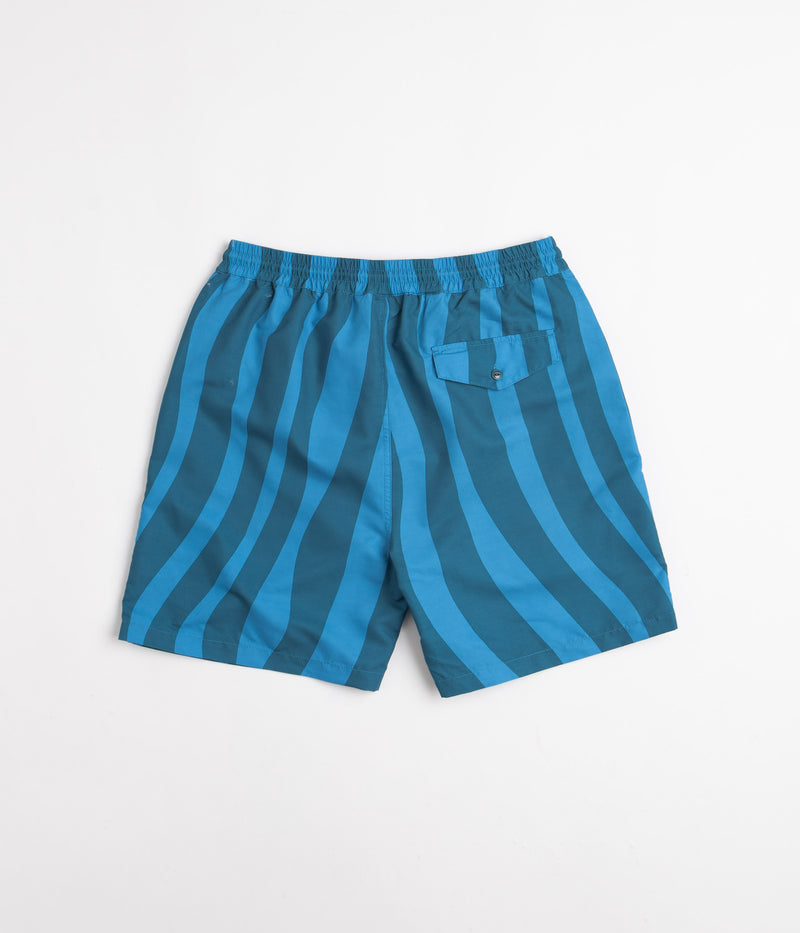 by Parra Aqua Weed Waves Swim Shorts in Greek Blue