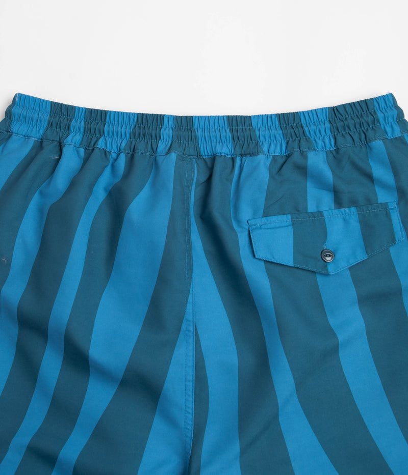 by Parra Aqua Weed Waves Swim Shorts in Greek Blue