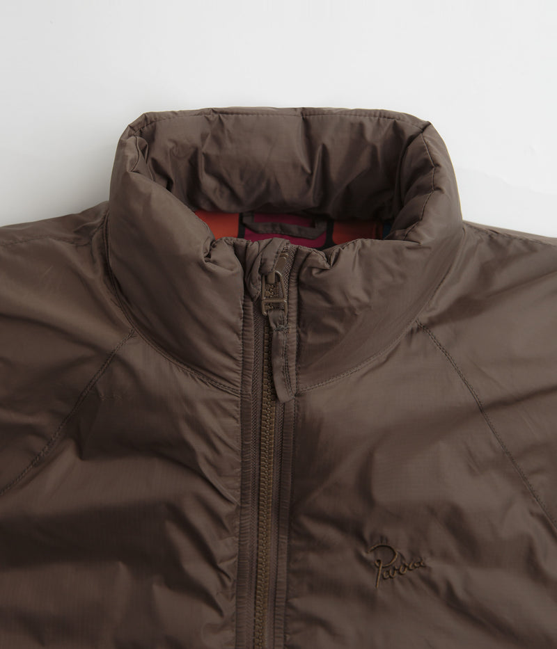 by Parra Canyons All Over Jacket in Coffee Brown