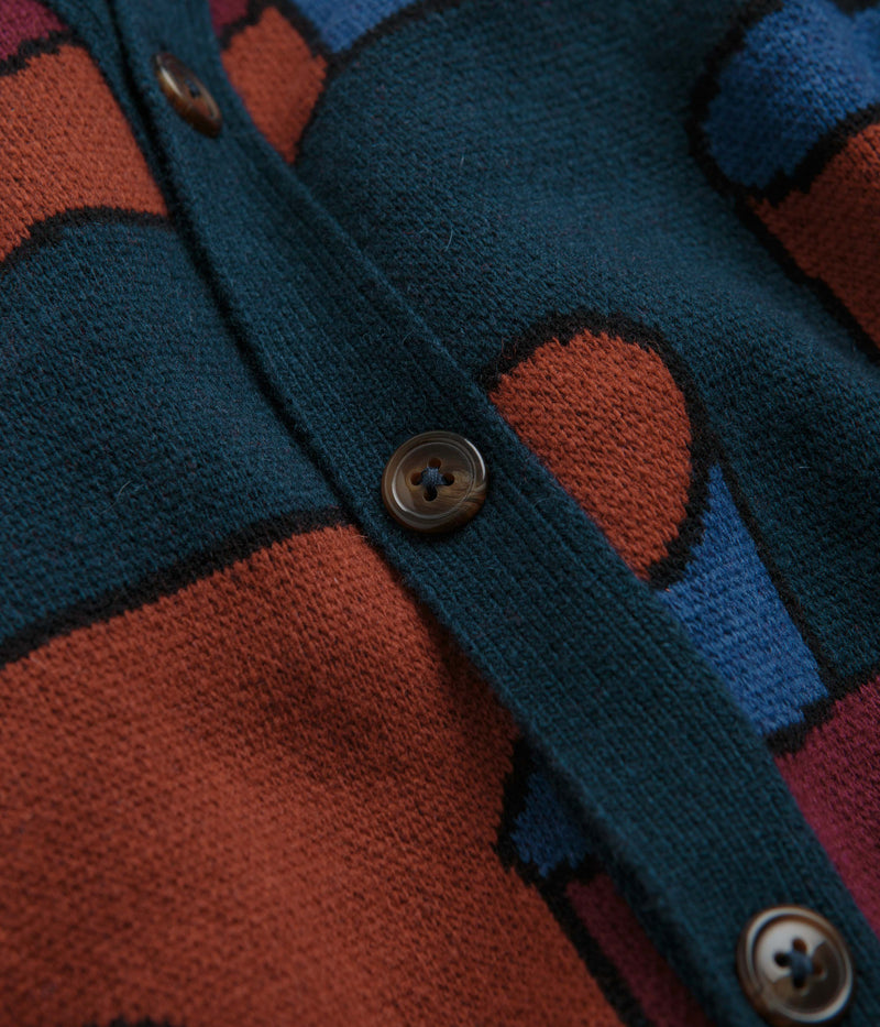 by Parra Canyons All Over Knitted Cardigan in Multi