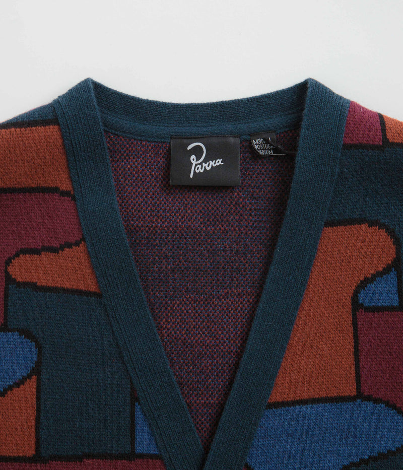 by Parra Canyons All Over Knitted Cardigan in Multi