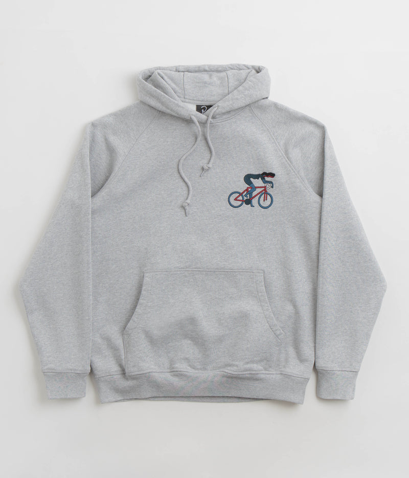 by Parra Cat Defense Hoodie in Heather Grey
