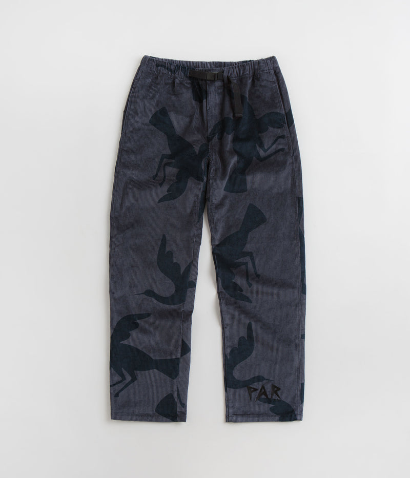 by Parra Clipped Wings Corduroy Pants in Greyish Blue