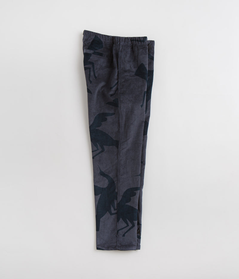 by Parra Clipped Wings Corduroy Pants in Greyish Blue